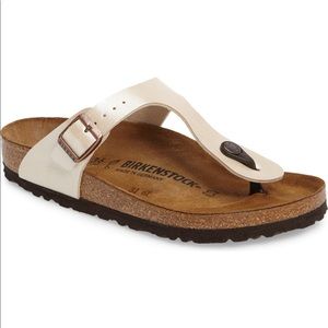 Birkenstock Gizeh Thong Sandal in Pearl White